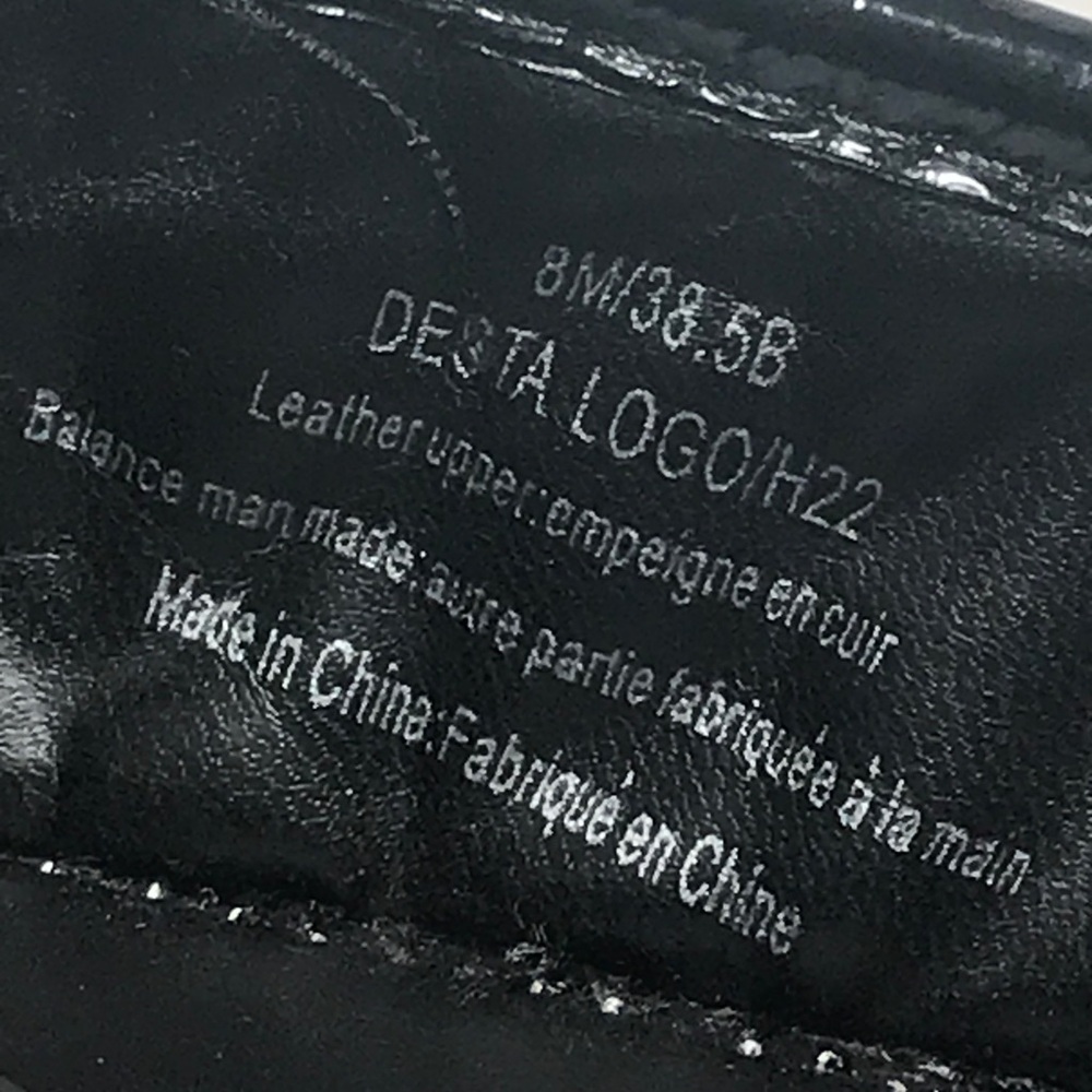 Karl Lagerfeld Quilted Patent Leather Espadrille Wedge Slip Ons Black 8 READ - Picture 5 of 9